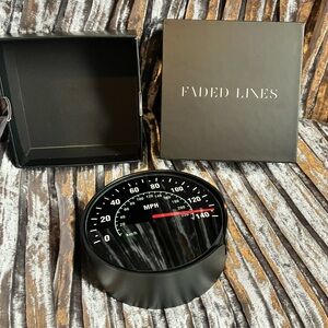 Faded Lines Speedometer Coasters - Set of 6 - NIB